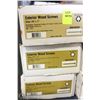 Image 1 : 3 CASES OF #8 X 2" EXTERIOR WOOD SCREWS