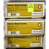 Image 1 : 3 CASES OF #8 X 1-3/4" INTERIOR WOOD SCREWS