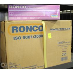 CASE OF RONCO PURE TOUCH VINYL GLOVES SIZE XL