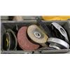Image 1 : SMALL TOOLBOX WITH GRINDER DISCS AND GUARDS