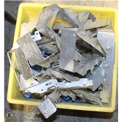 CRATE OF METAL DUCT BRACKETS
