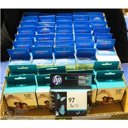 BOX OF HP 97 REPLACEMENT INK