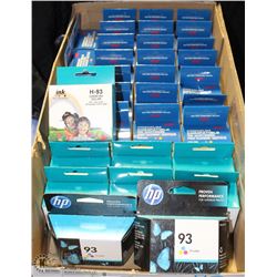 BOX OF HP 93 REPLACEMENT INK