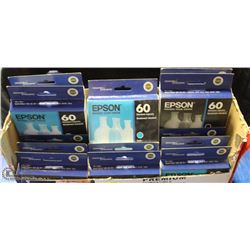 BOX OF EPSON 60 REPLACEMENT INK