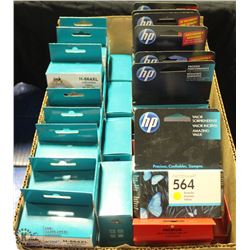 BOX OF HP 564 AND 564XL REPLACEMENT INK
