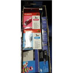 BOX OF CANON 3E REPLACEMENT INK