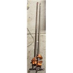 PAIR OF 6FT METAL BAR CLAMPS