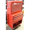 Image 1 : RED MASTERCRAFT TWO PIECE TOOL BOX.
