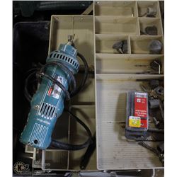 MAKITA DRYWALL CUTOUT TOOL WITH TACKLE BOX AND