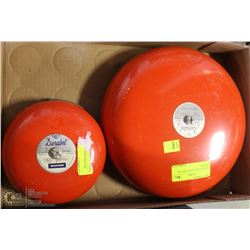 PAIR OF LOW VOLTAGE 24VOLT BELL BY DURABEL.