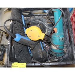 CRATE OF ASSORTED POWER TOOLS