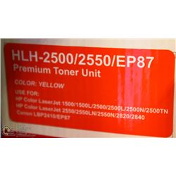 PREMIUM TONER CARTRIDGE HLH-2500/2550/EP87 YELLOW