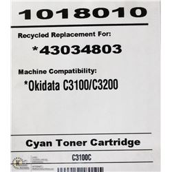 HIGH RESOLUTION TONER OKI 43034803 CYAN