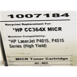 HIGH RESOLUTION TONER HP CC364X MICR