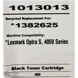 HIGH RESOLUTION TONER LEXMARK 1382625 BLACK
