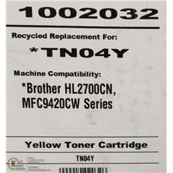 HIGH RESOLUTION TONER BROTHER TN04Y YELLOW