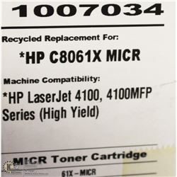 HIGH RESOLUTION TONER HP C8061X MICR