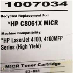 HIGH RESOLUTION TONER HP C8061X MICR