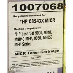 HIGH RESOLUTION TONER HP C8543X MICR