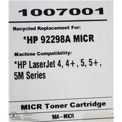 HIGH RESOLUTION TONER HP 92298A MICR