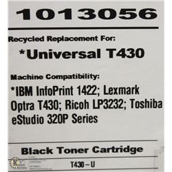 HIGH RESOLUTION TONER UNIVERSAL T430 BLACK