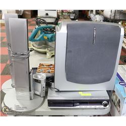 JVC HOME THEATRE SYSTEM WITH 5 DISC CHANGER &