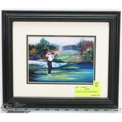 FRAMED SIGNED V MILLER PRINT