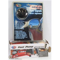 NEW WIRELESS SANS TURN SIGNALS MIRROR AND FOOT