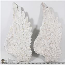 SET OF 2 LEFT SIDE CERAMIC ANGEL WING