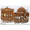 Image 1 : LOT OF 2 FILLED COLLECTOR SPOON DISPLAY RACKS.