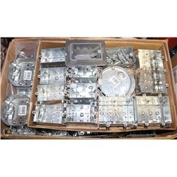 BOX OF ASSORTED ELECTRICAL BOXES,