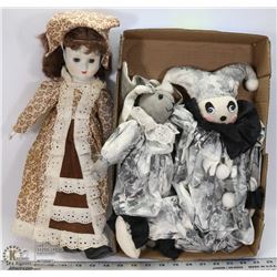 LOT OF 3 VINTAGE DOLLS