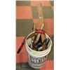 Image 1 : 5 GAL PAIL FILLED WITH ASSORTED HAND TOOLS.