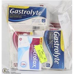 BAG OF ASST LAXATIVES INCL MICROLAX & GASTROLYTE
