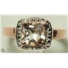Image 1 : 5) STERLING SILVER MORGANITE RING