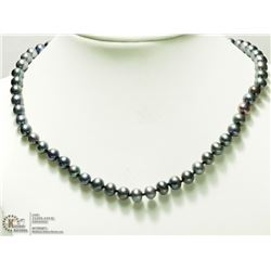 9) STERLING SILVER FRESHWATER PEARL 18" NECKLACE