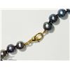 Image 3 : 9) STERLING SILVER FRESHWATER PEARL 18" NECKLACE