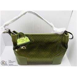 NEW GREEN SNAKESKIN PURSE WITH REMOVEABLE