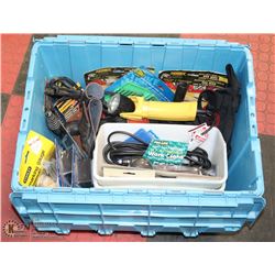 TOTE WITH TOOLS, HARDWARE ,ACCESSORIES AND MORE