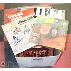 BOX OF 92 LPS - ROCK, BLUES, PROG & PSYCH.