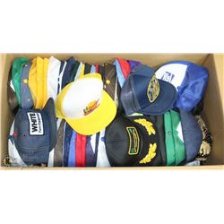 ESTATE BOX OF COLLECTOR BASEBALL CAPS.