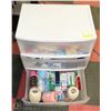 Image 1 : LARGE 3-TIER STORAGE CONTAINER FULL OF