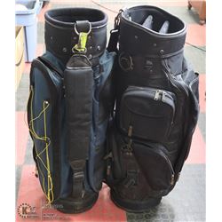 LOT OF 2 GOLF CLUB BAGS.