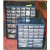 Image 1 : LOT OF 2 METAL ORGANIZERS WITH CONTENTS.