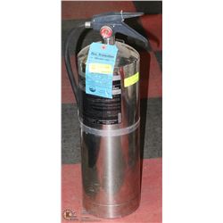 CHROME FIRE EXTINGUISHER WITH CHARGE