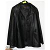 Image 1 : BLACK LEATHER JACKET MENS SIZE XL.