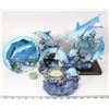 Image 1 : LARGE BOX OF DOLPHINS- 2 CANDLE HOLDERS AND 2