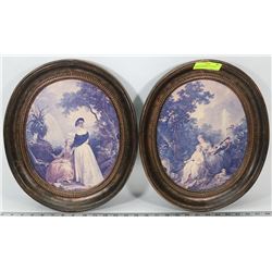 PAIR OF COPPERGUILD FRAMED VINTAGE PICTURES.