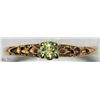 Image 1 : 14) 14K YELLOW GOLD PERIDOT BABY RING