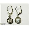 Image 1 : 16) STERLING SILVER MARCASITE EARRINGS